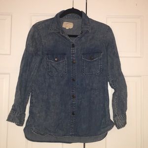Current/Elliott denim blue wash button up